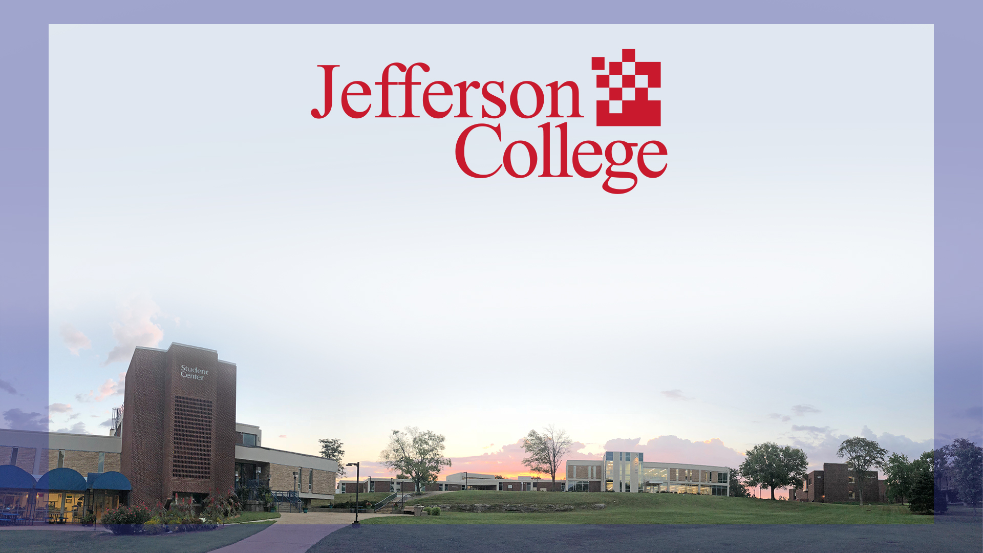 Visual reference of Jefferson College Hillsboro PowerPoint Cover